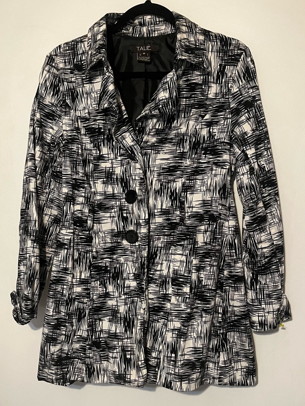 Black & White Patterned Women’s Blazer